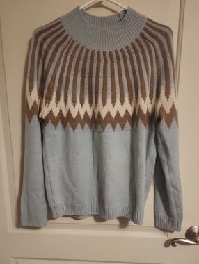 Light Blue Fair Knit Sweater - Women's-Never Worn NWOT